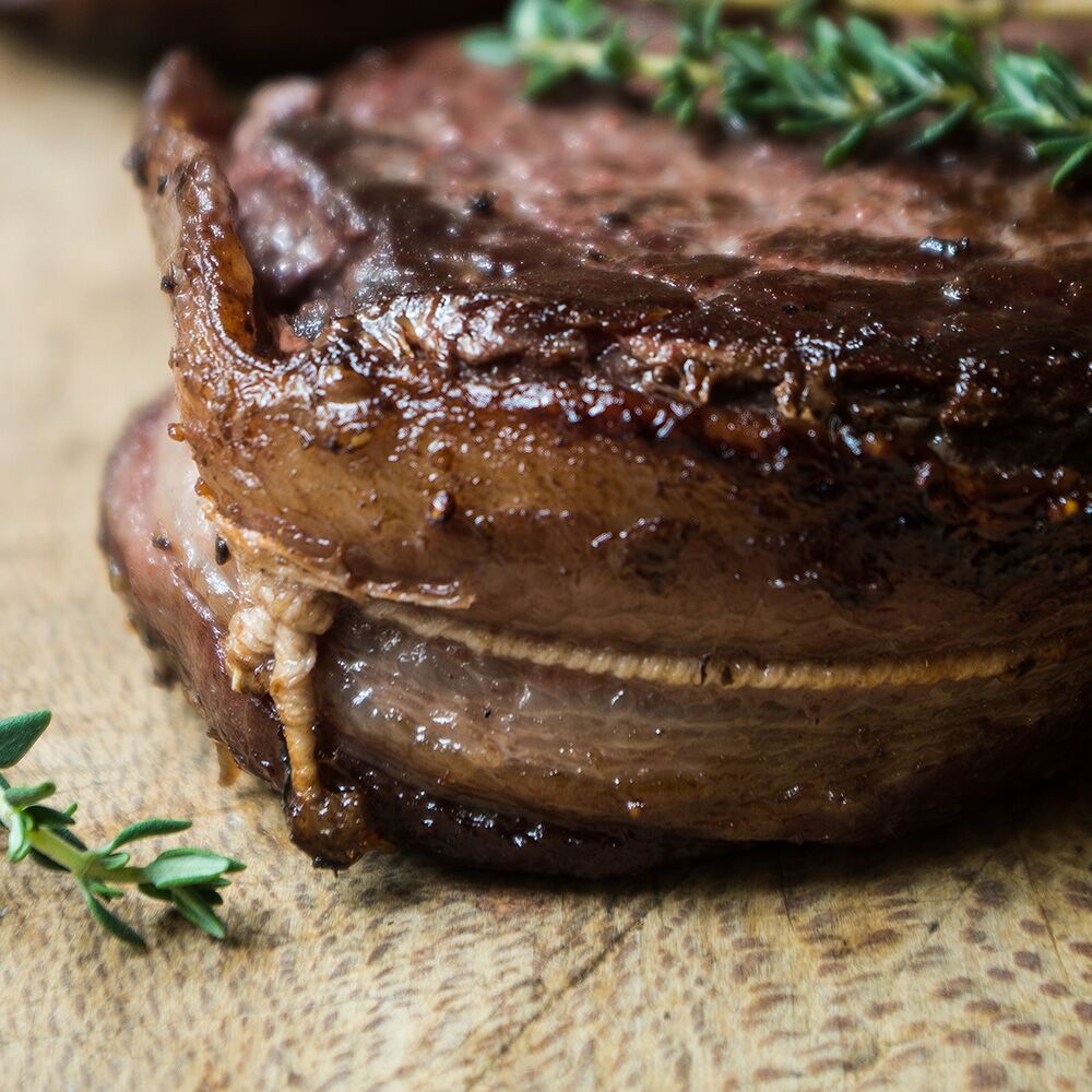 elk medallion steak wrapped