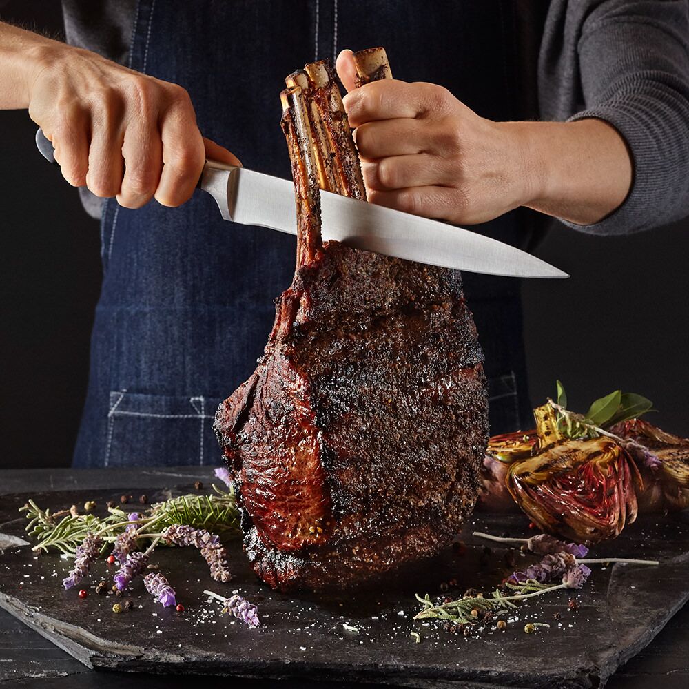 French Rack of Bison - Bone-in Prime Rib Roast